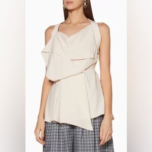 ACLER Eggshell Yorkshire Tank Top Size 6 Elegant Chic Modern Couture